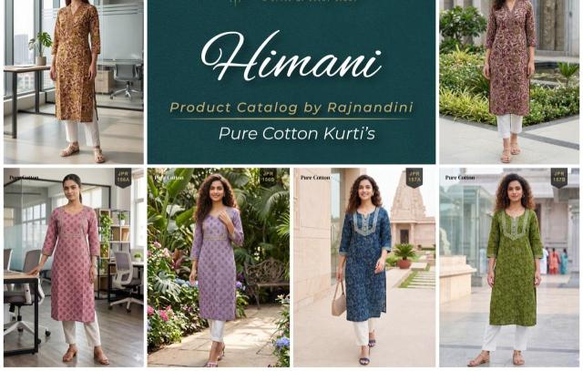 Rajnandini himani cotton jaipuri prints wholesale kurtis